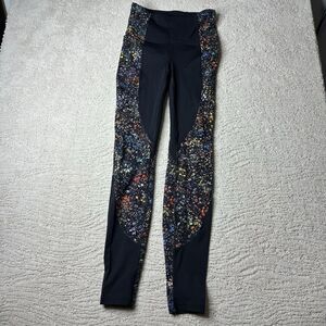 Women's Lululemon 4‎ Wake And Train Tight 28" Floral Athletic Yoga Running